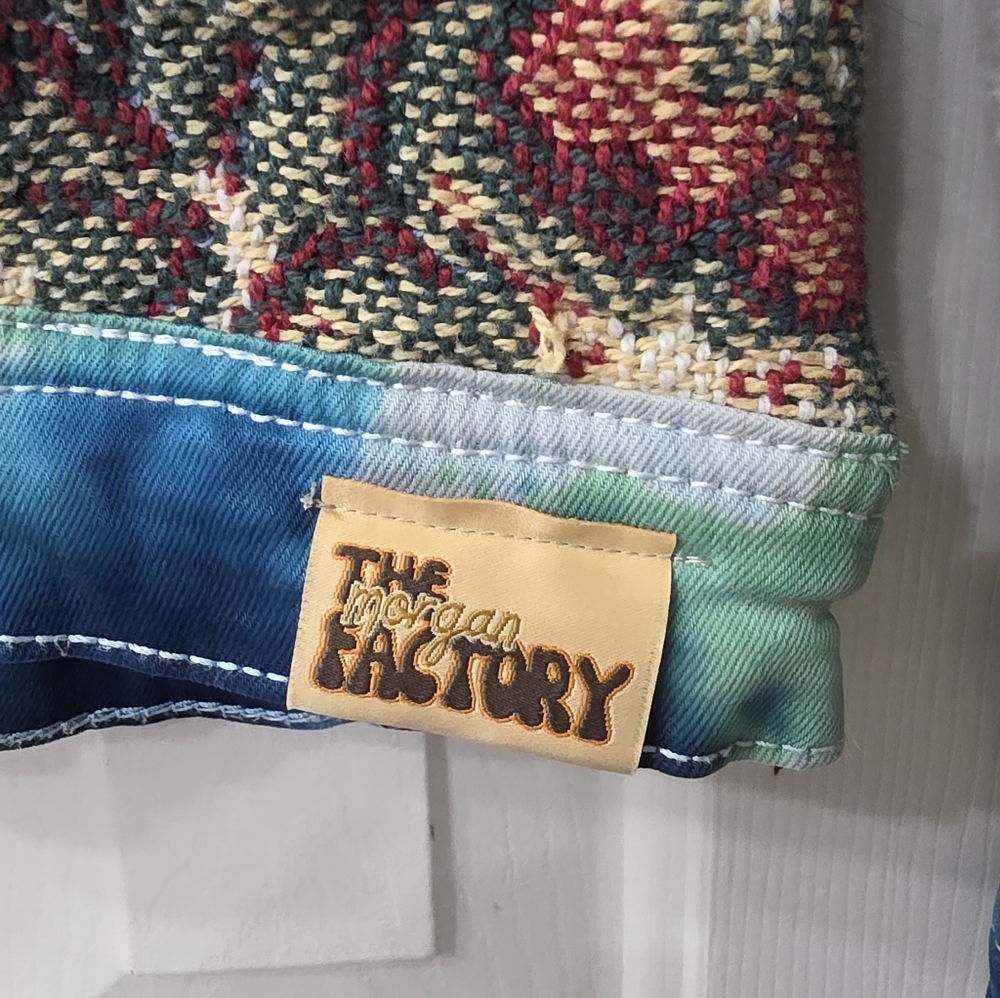 Upcycled Colorful Patchwork Denim Jacket - image 6